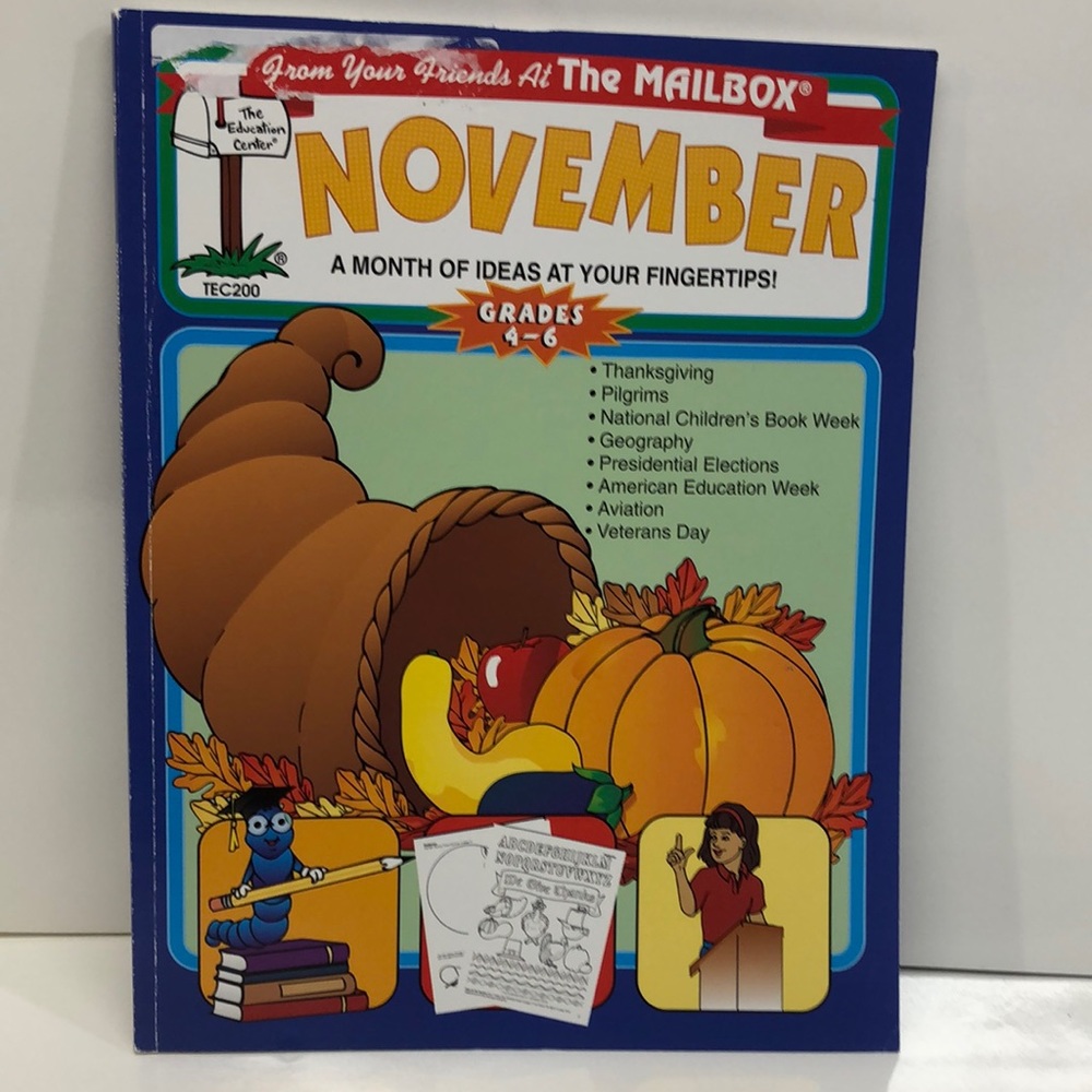 November: A Month of Ideas at Your Fingertips! The Mailbox Grades 4-6